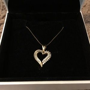 Gold Kay Jewlers Heart Necklace